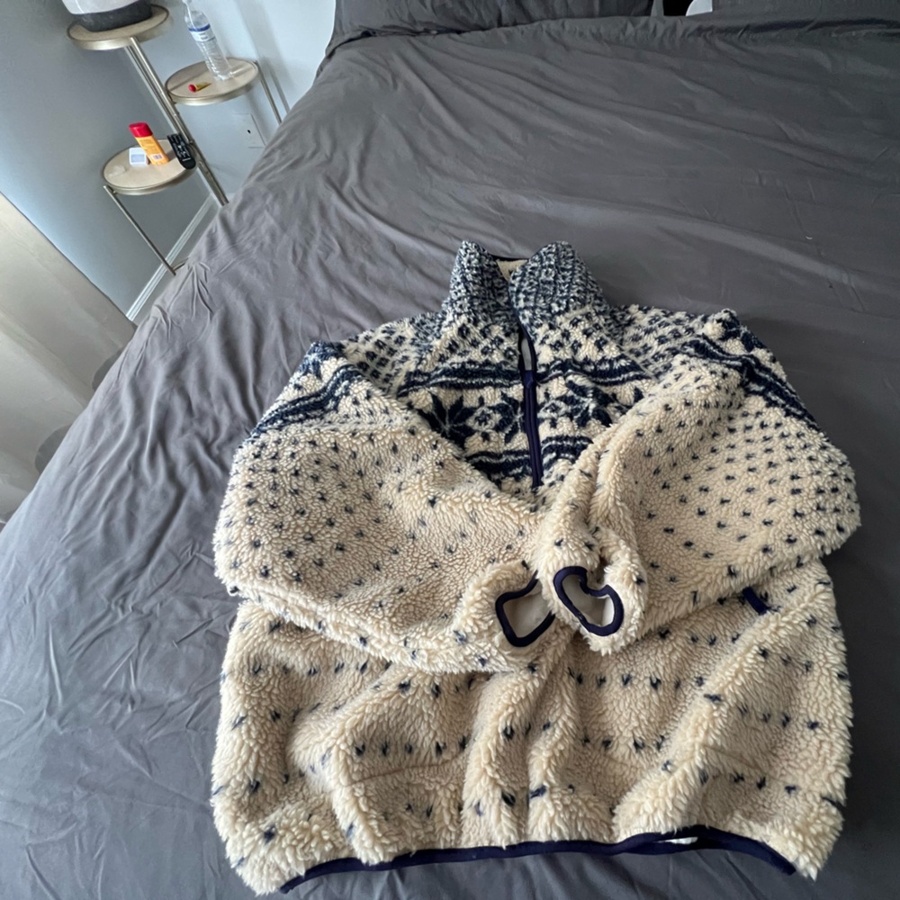 RUMORED Cozy Patterned Sherpa Jacket